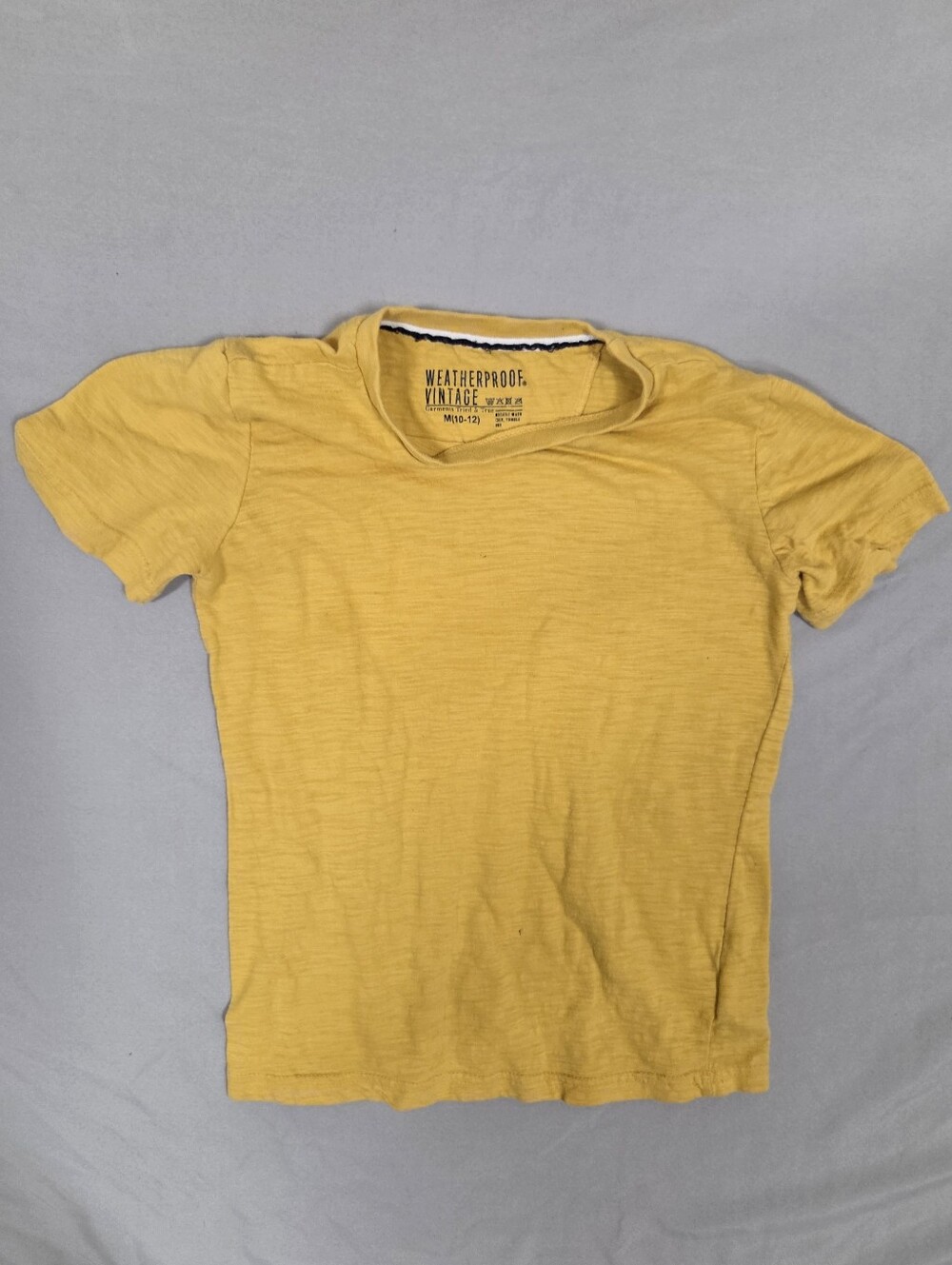 Weatherproof Vintage Yellow Short-Sleeve Crew Tee